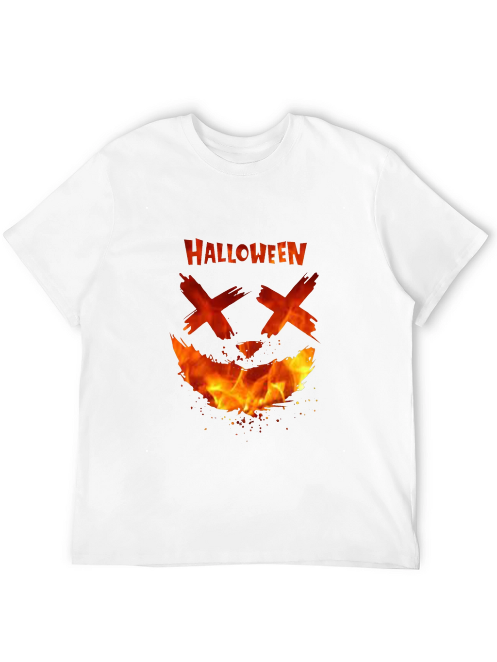 Halloween Fire Face T-Shirt