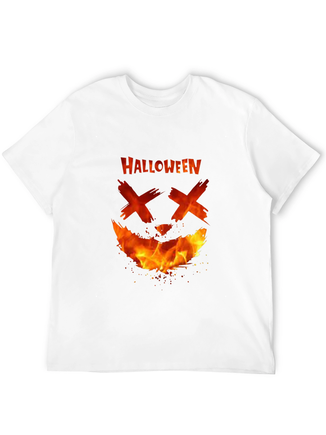 Halloween Fire Face T-Shirt