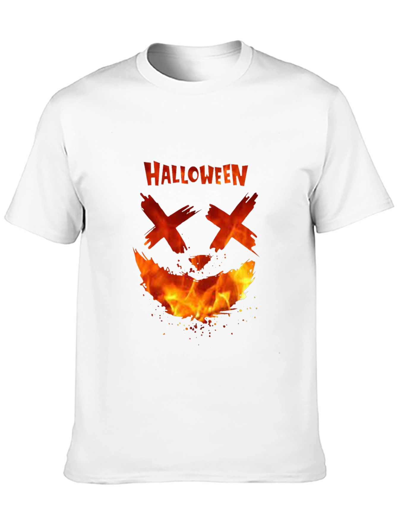 Halloween Fire Face T-Shirt