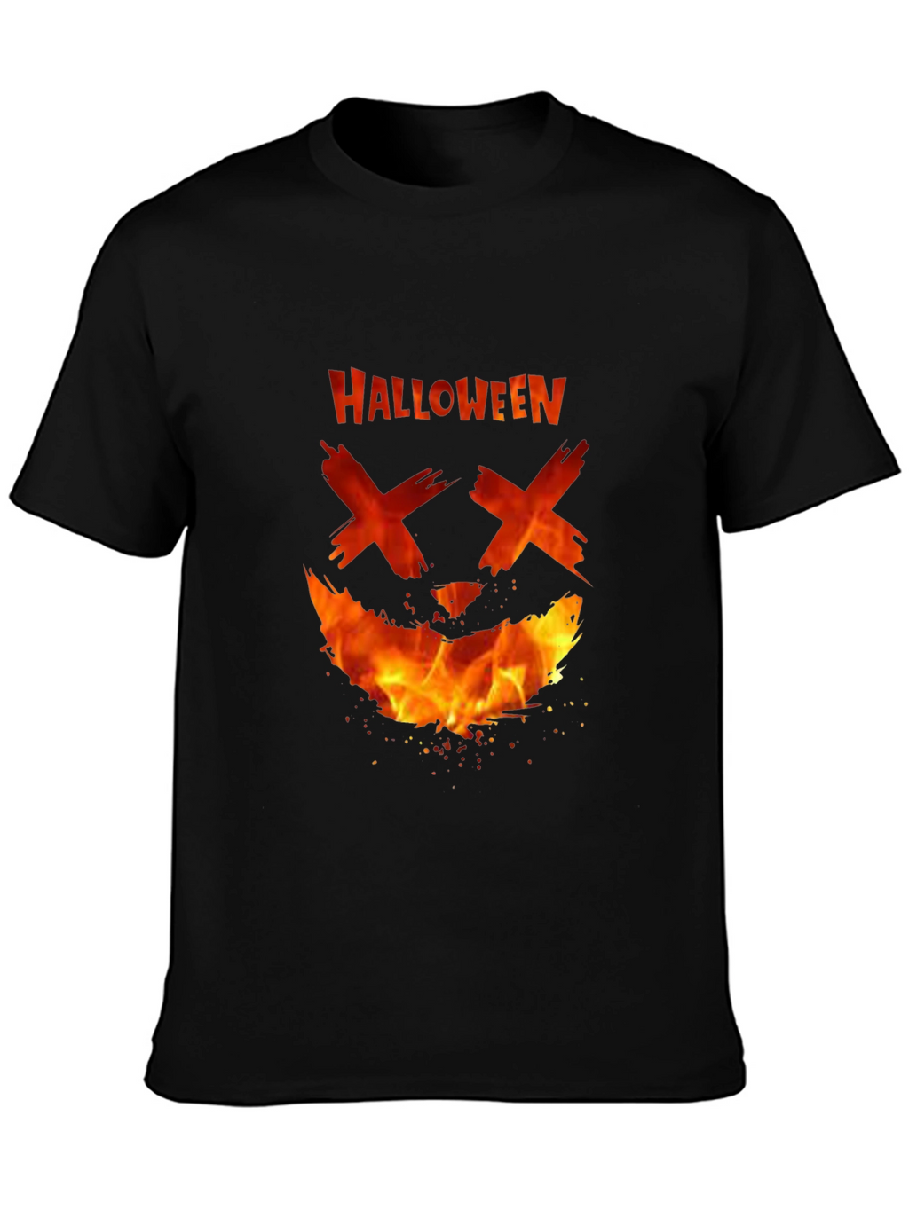 Halloween Fire Face T-Shirt