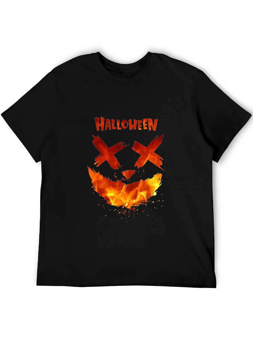 Halloween Fire Face T-Shirt