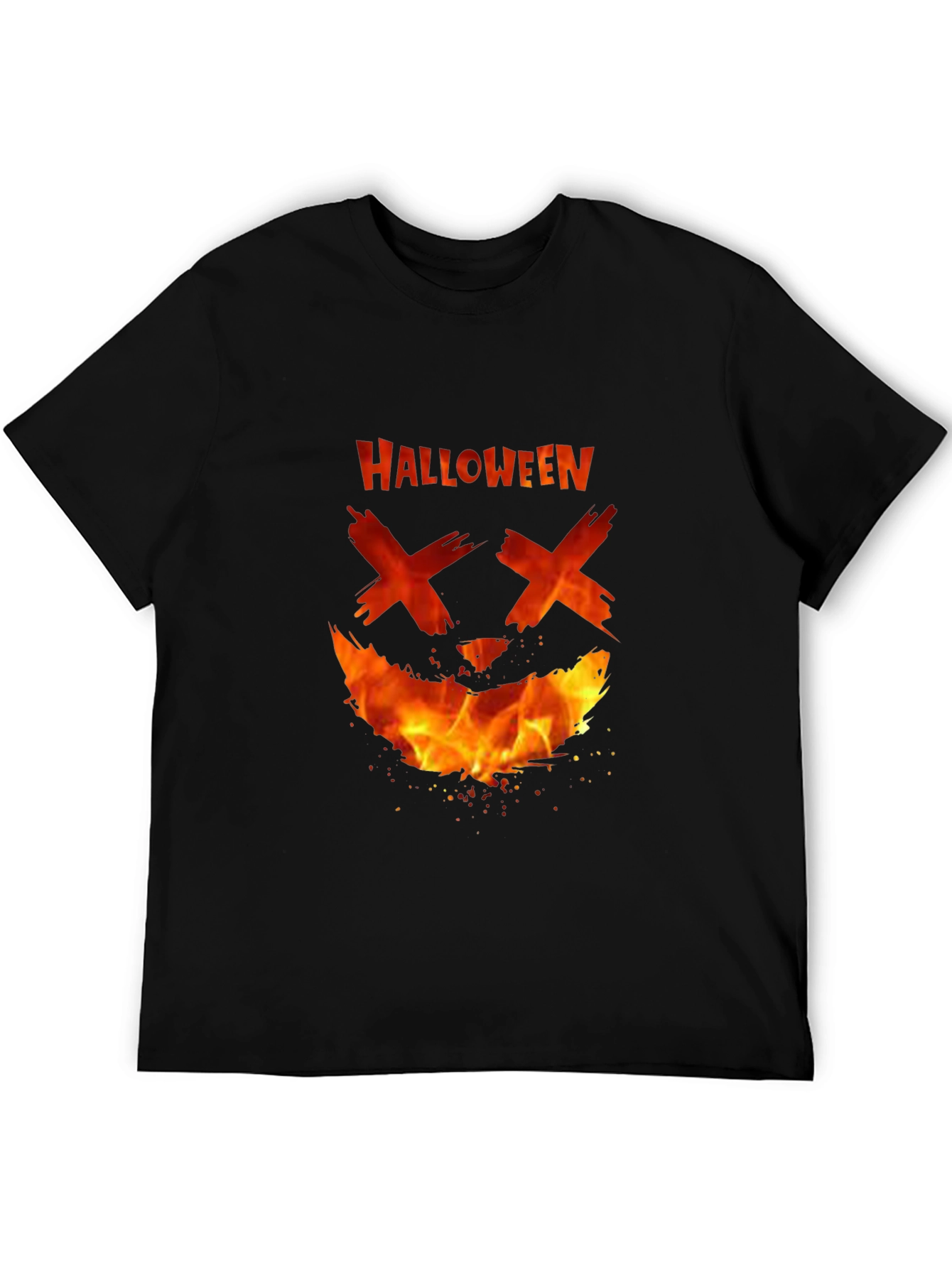 Halloween Fire Face T-Shirt