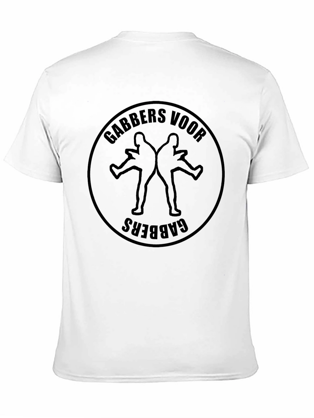 Gabbers Voor Gabbers Black Graphic Tee