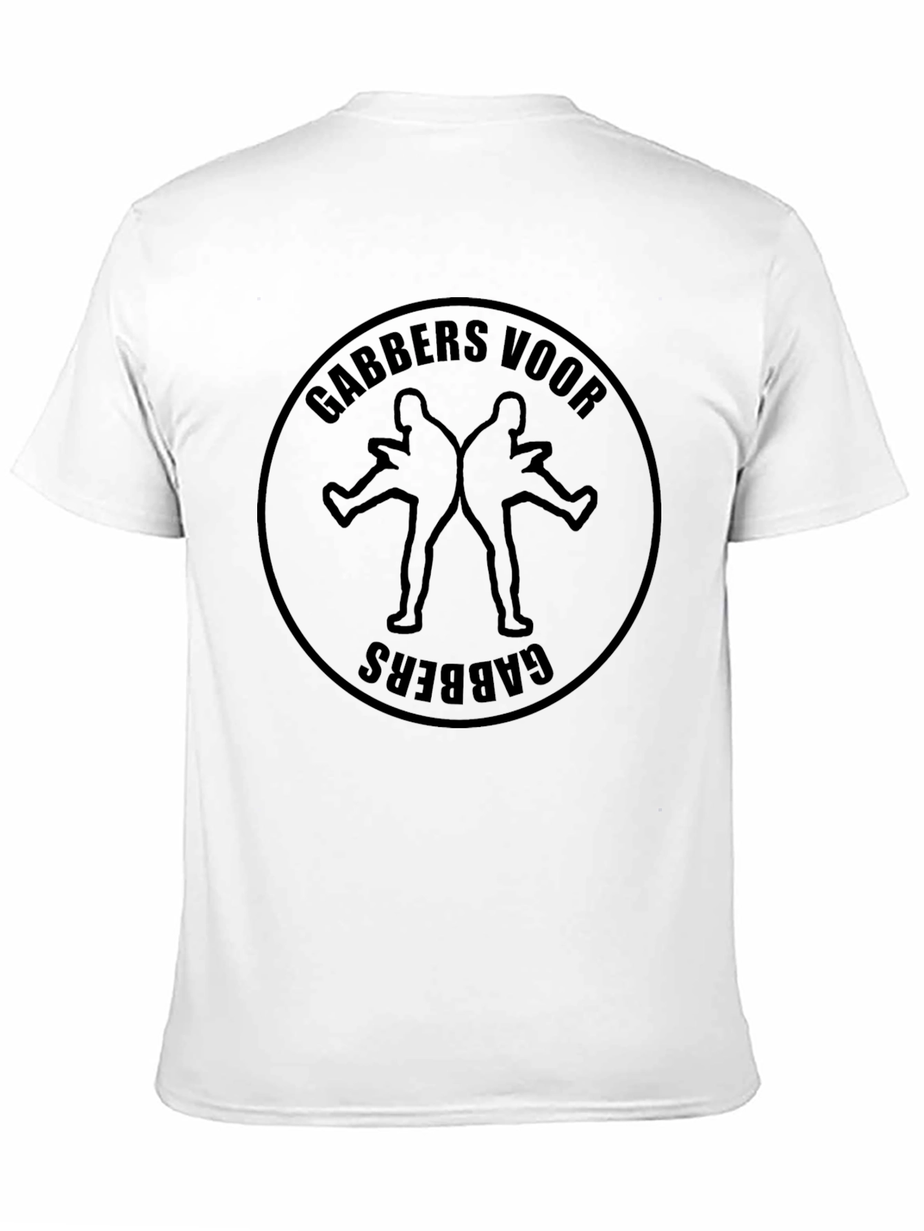 Gabbers Voor Gabbers Black Graphic Tee