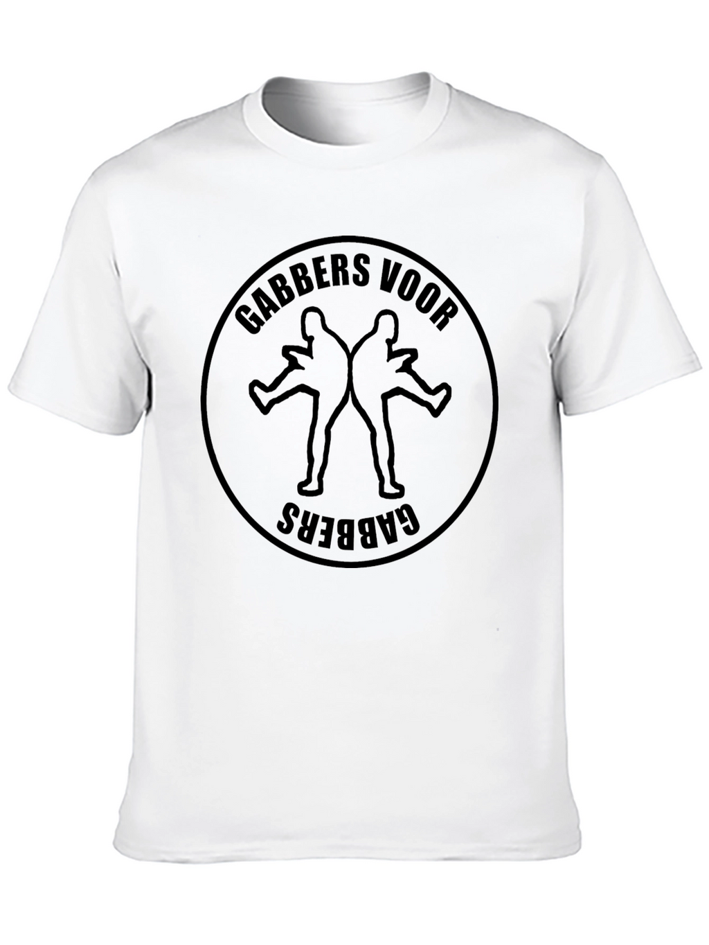 Gabbers Voor Gabbers Black Graphic Tee