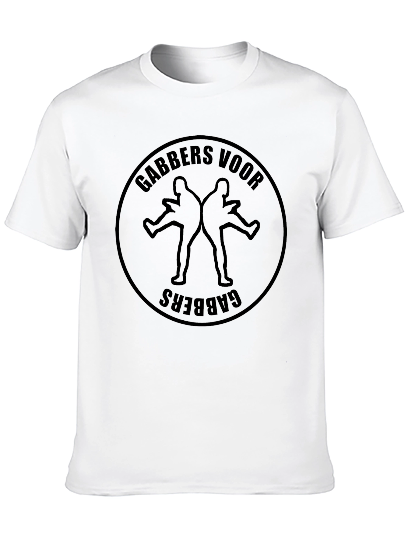 Gabbers Voor Gabbers Black Graphic Tee