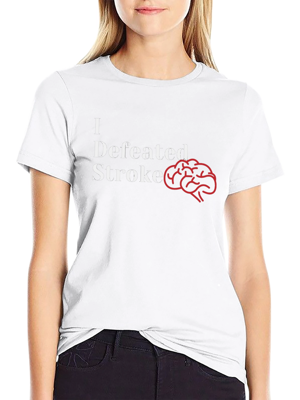 I Defeated Stroke T-Shirt - Brain Power!