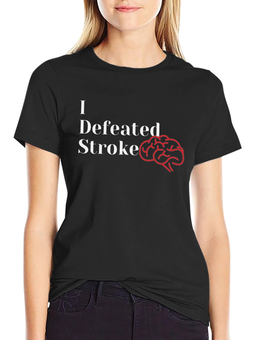 I Defeated Stroke T-Shirt - Brain Power!