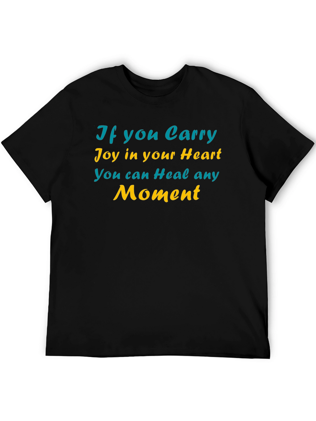 Joyful Heart Healing Moment Black T-Shirt