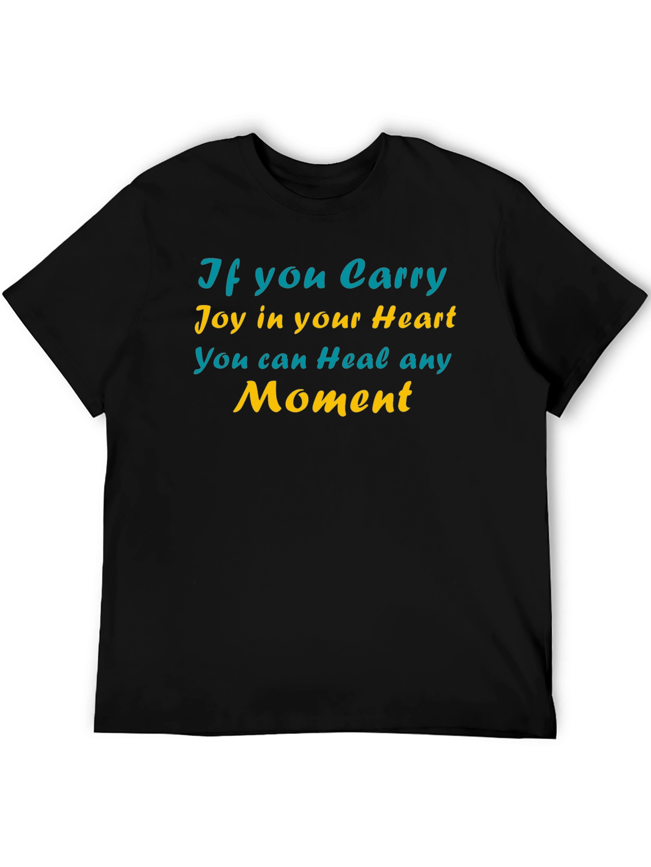 Joyful Heart Healing Moment Black T-Shirt