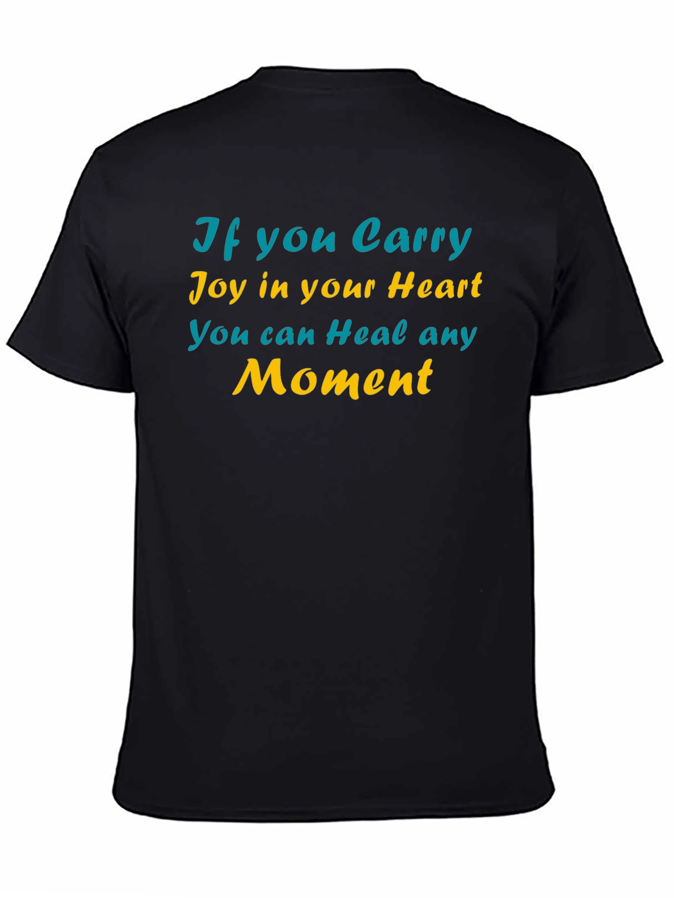 Joyful Heart Healing Moment Black T-Shirt