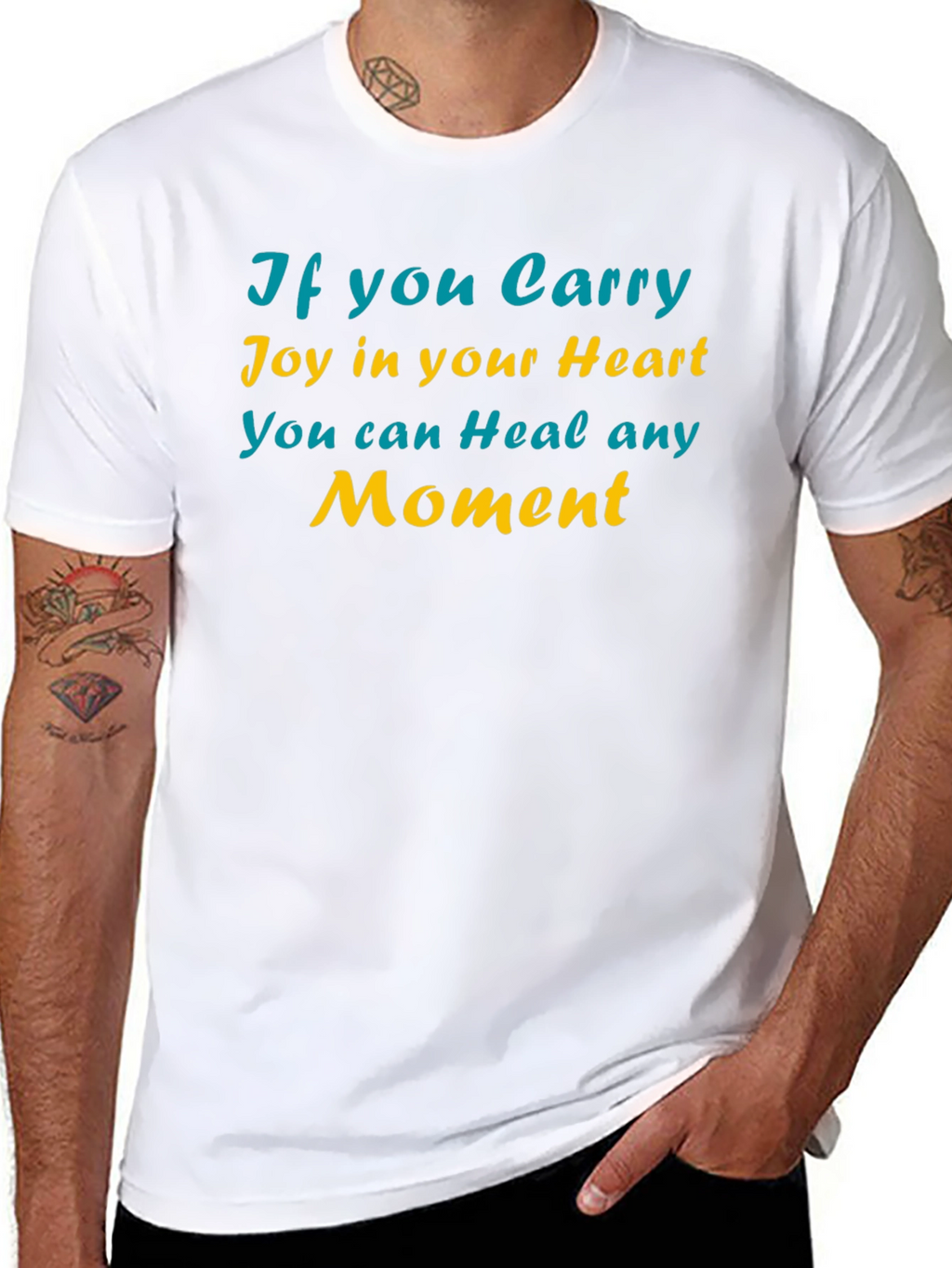 Joyful Heart Healing Moment Black T-Shirt