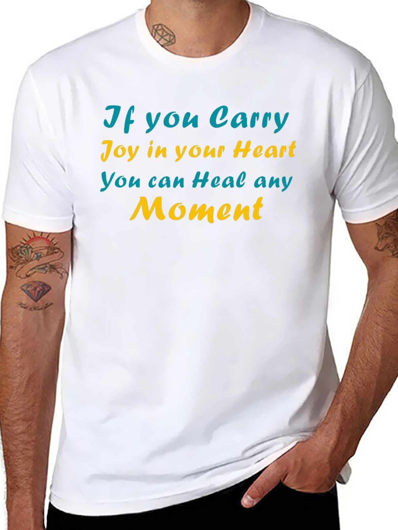 Joyful Heart Healing Moment Black T-Shirt