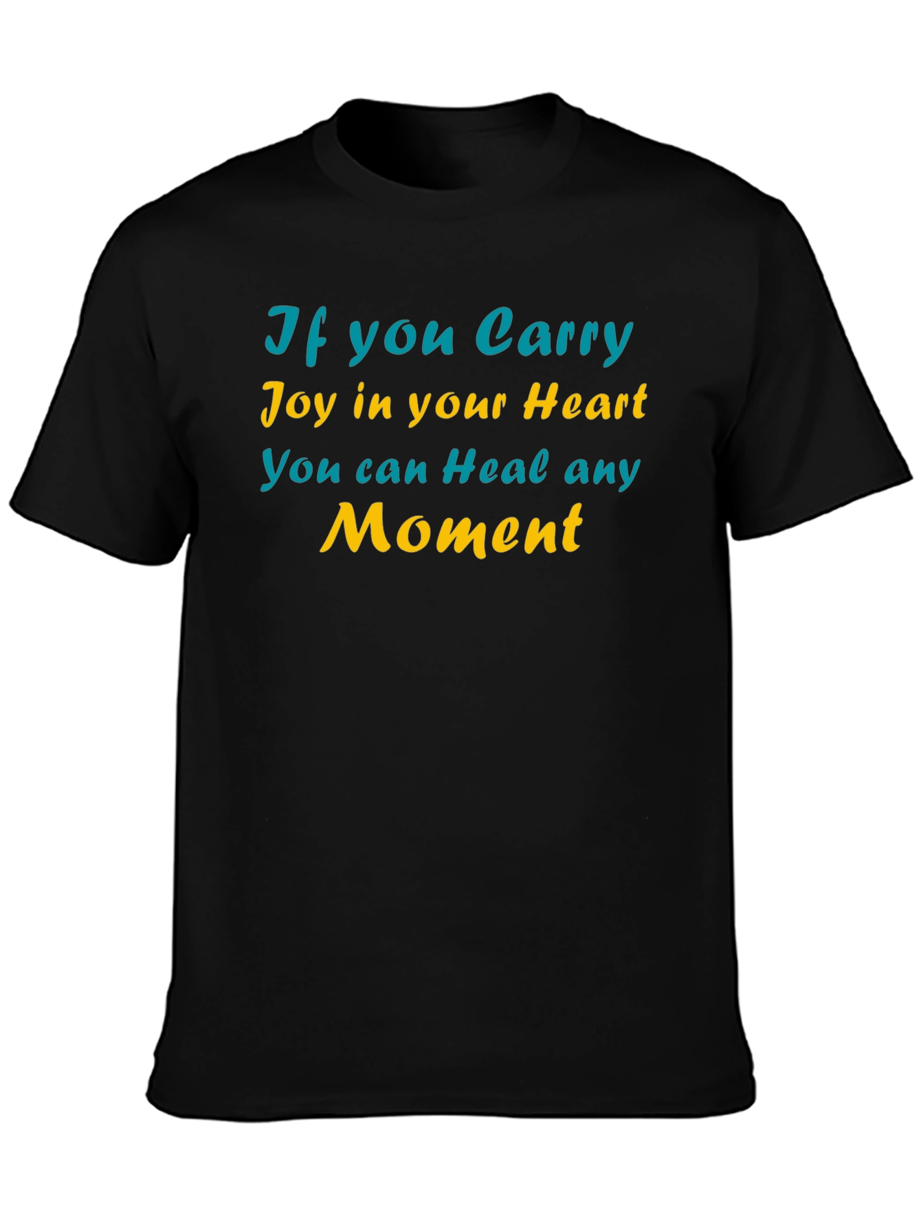 Joyful Heart Healing Moment Black T-Shirt