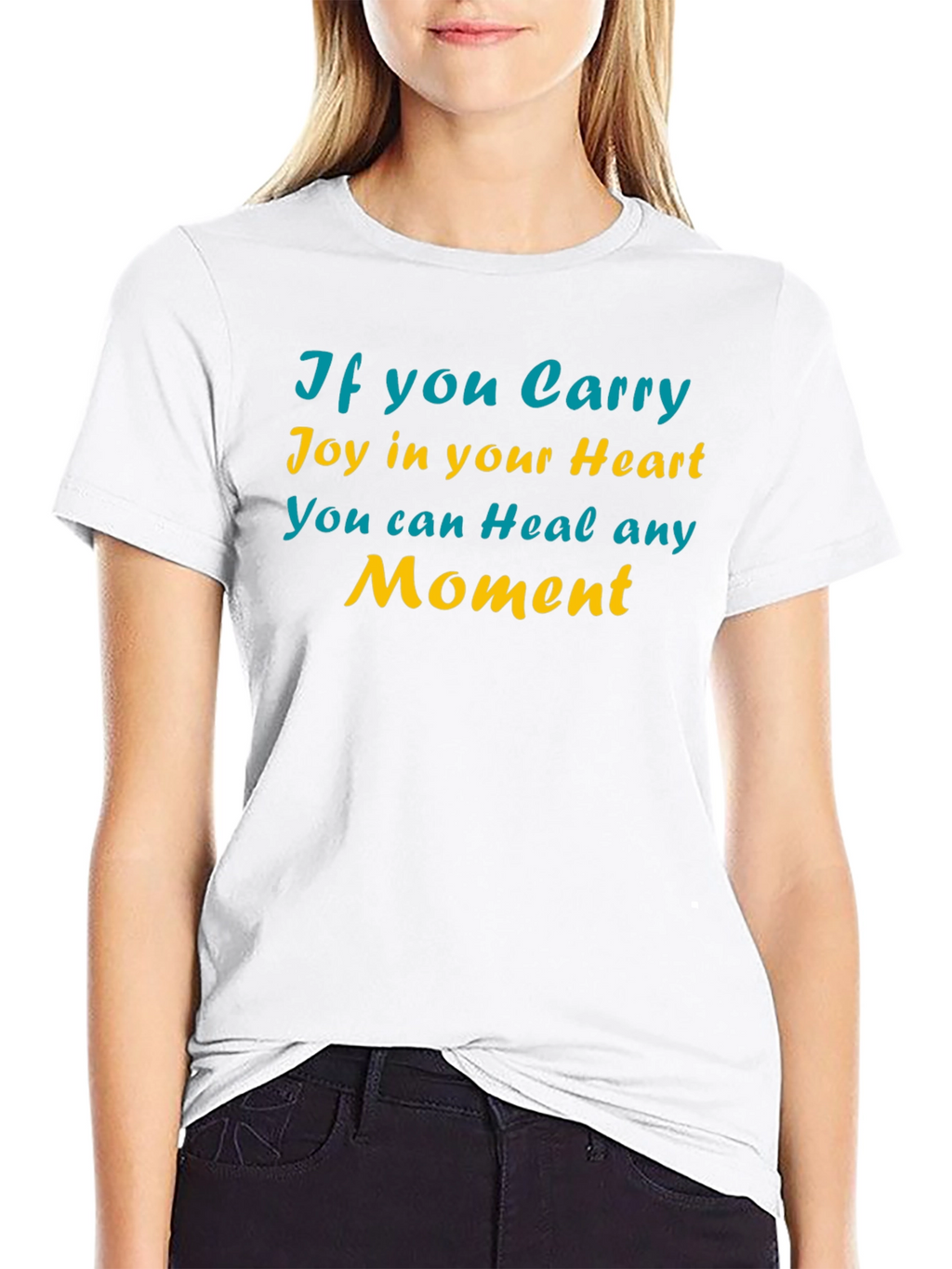 Joyful Heart Healing Moment Black T-Shirt