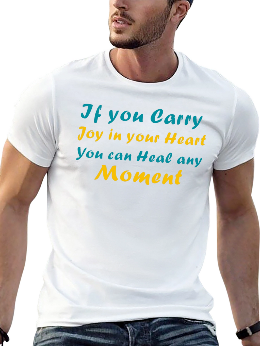 Joyful Heart Healing Moment Black T-Shirt