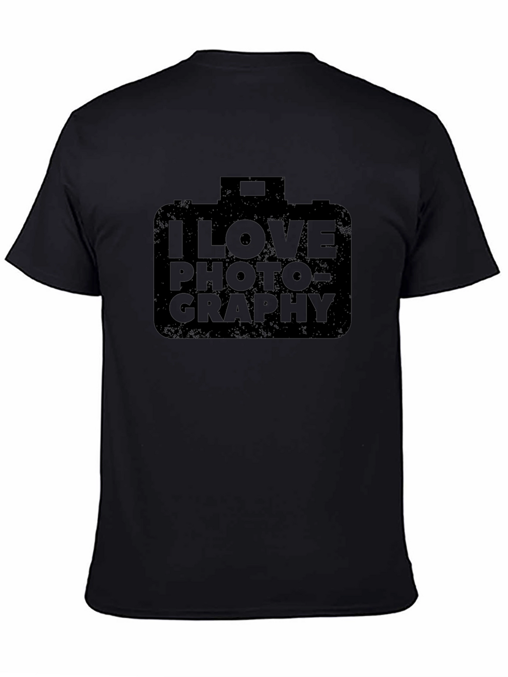 I Love Photography Black Graphic Tee