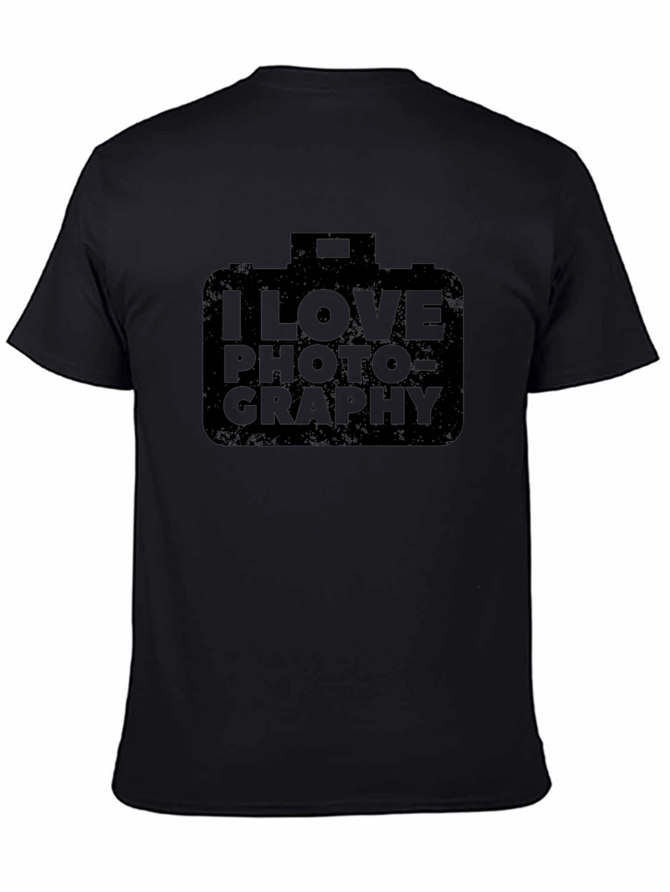 I Love Photography Black Graphic Tee