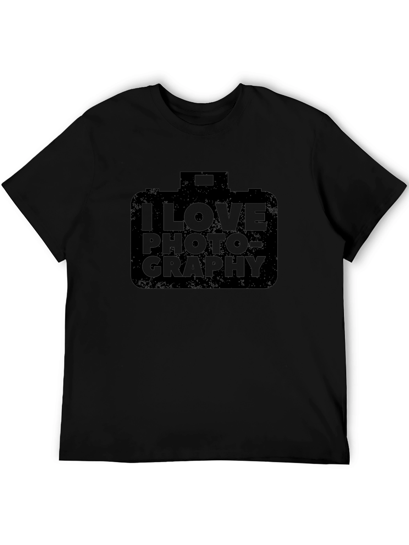 I Love Photography Black Graphic Tee