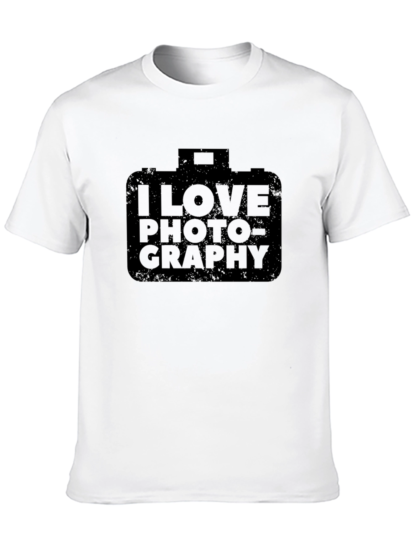 I Love Photography Black Graphic Tee