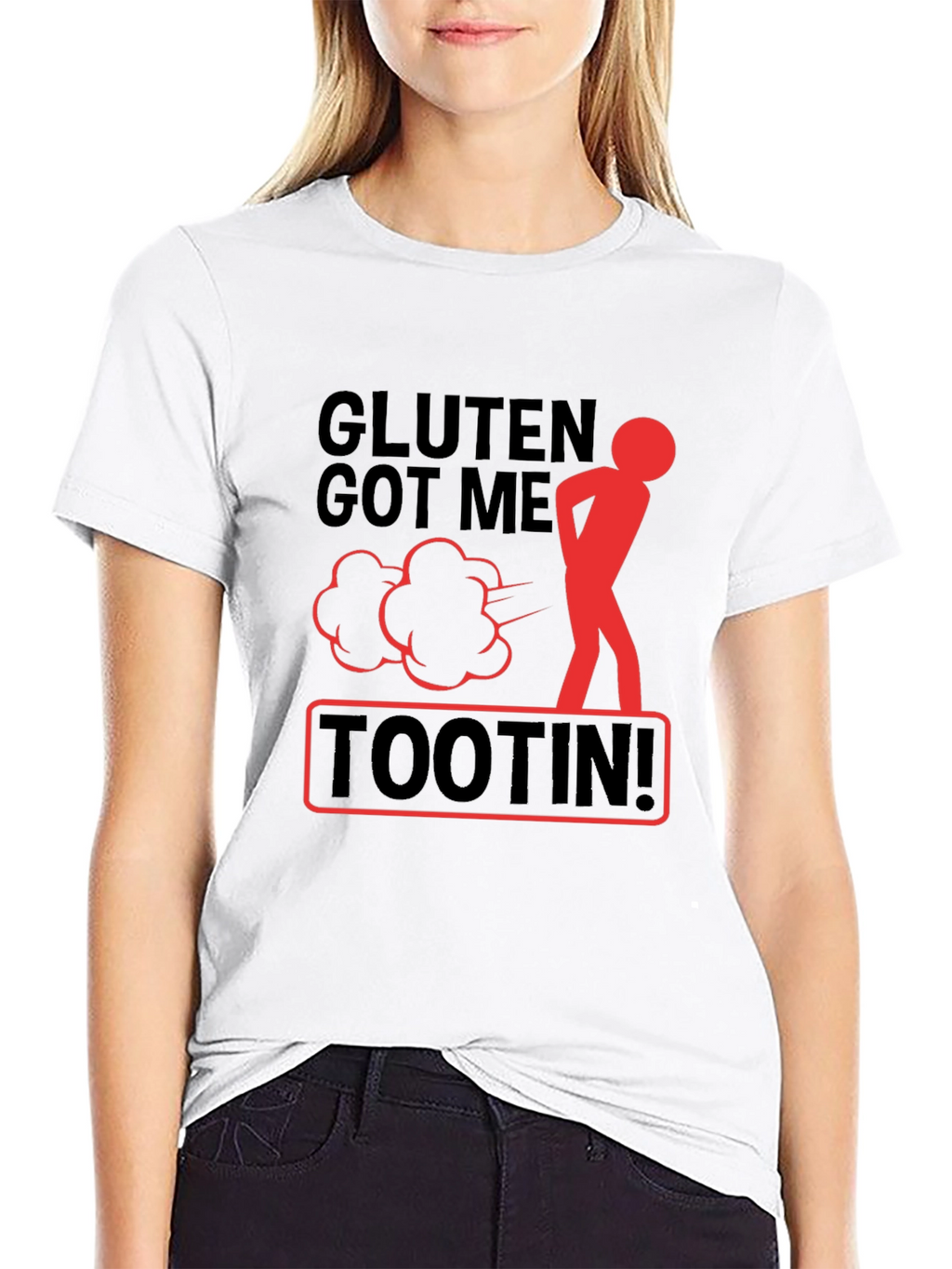 Gluten Got Me Tootin Graphic T-Shirt