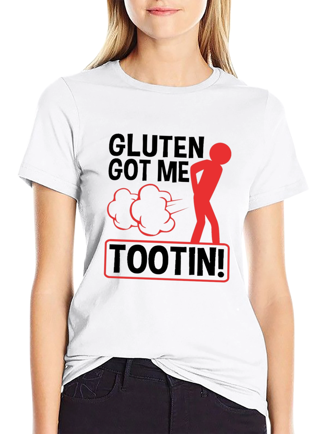 Gluten Got Me Tootin Graphic T-Shirt