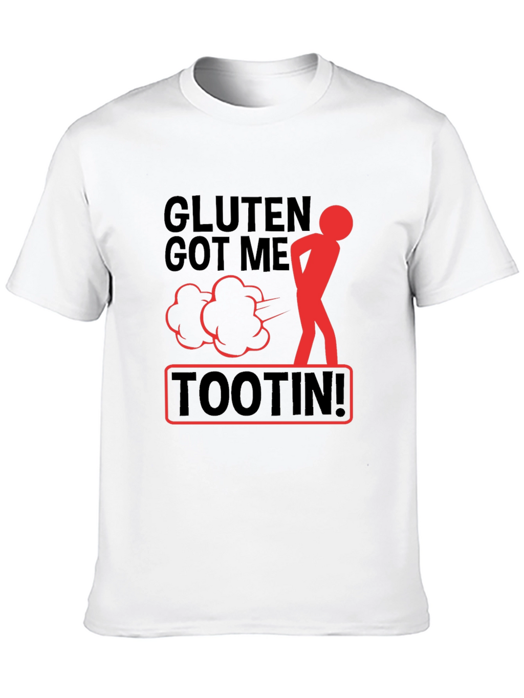 Gluten Got Me Tootin Graphic T-Shirt