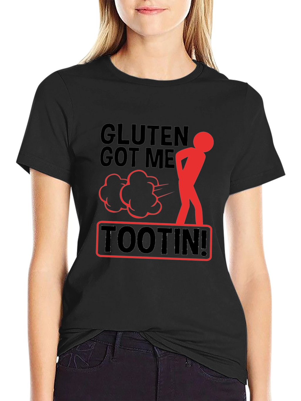 Gluten Got Me Tootin Graphic T-Shirt