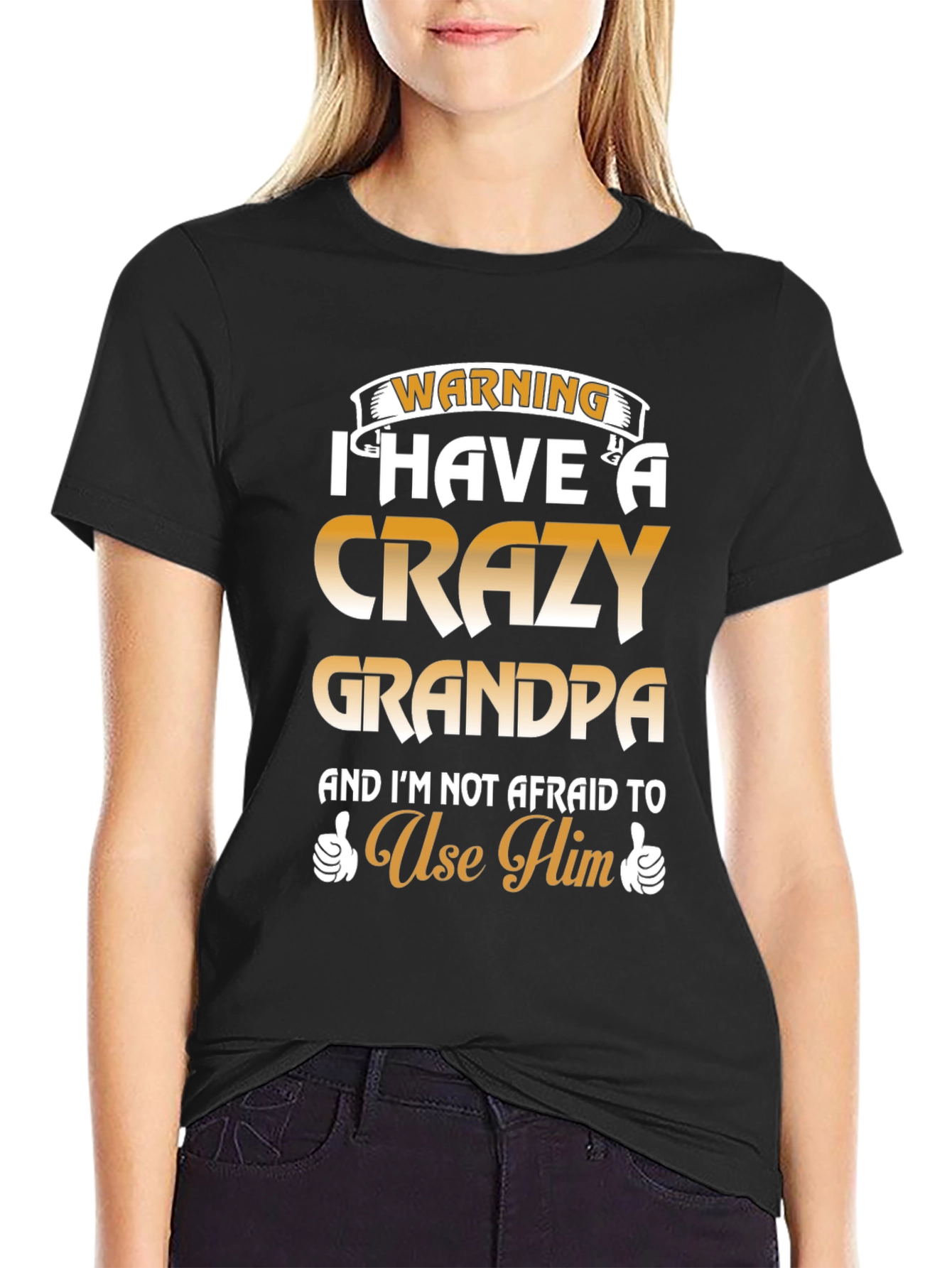 Crazy Grandpa T-Shirt - Warning Funny Graphic Tee