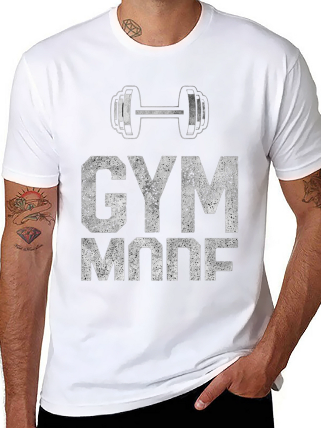 Gym Mode Graphic Tee - Black