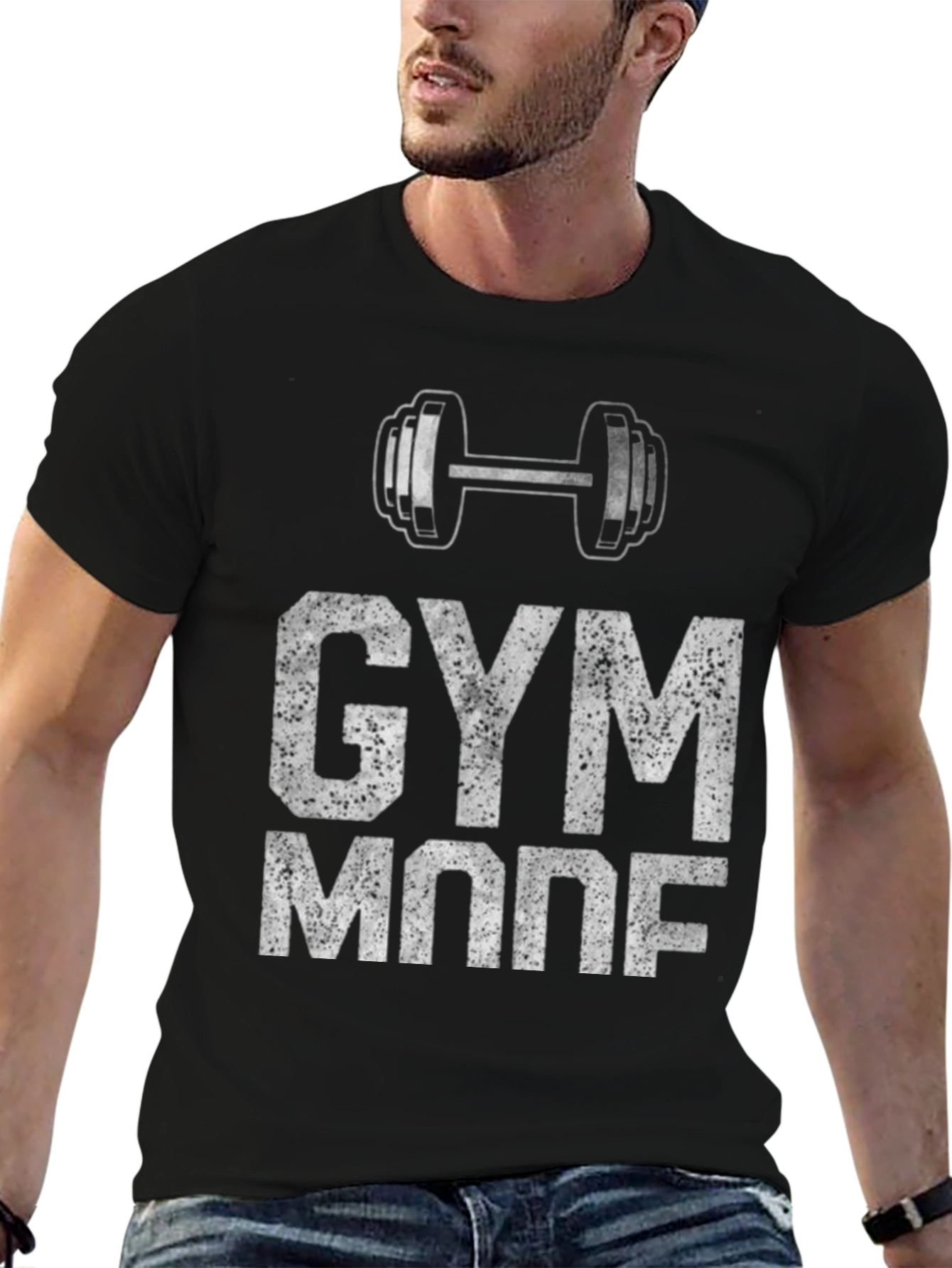 Gym Mode Graphic Tee - Black