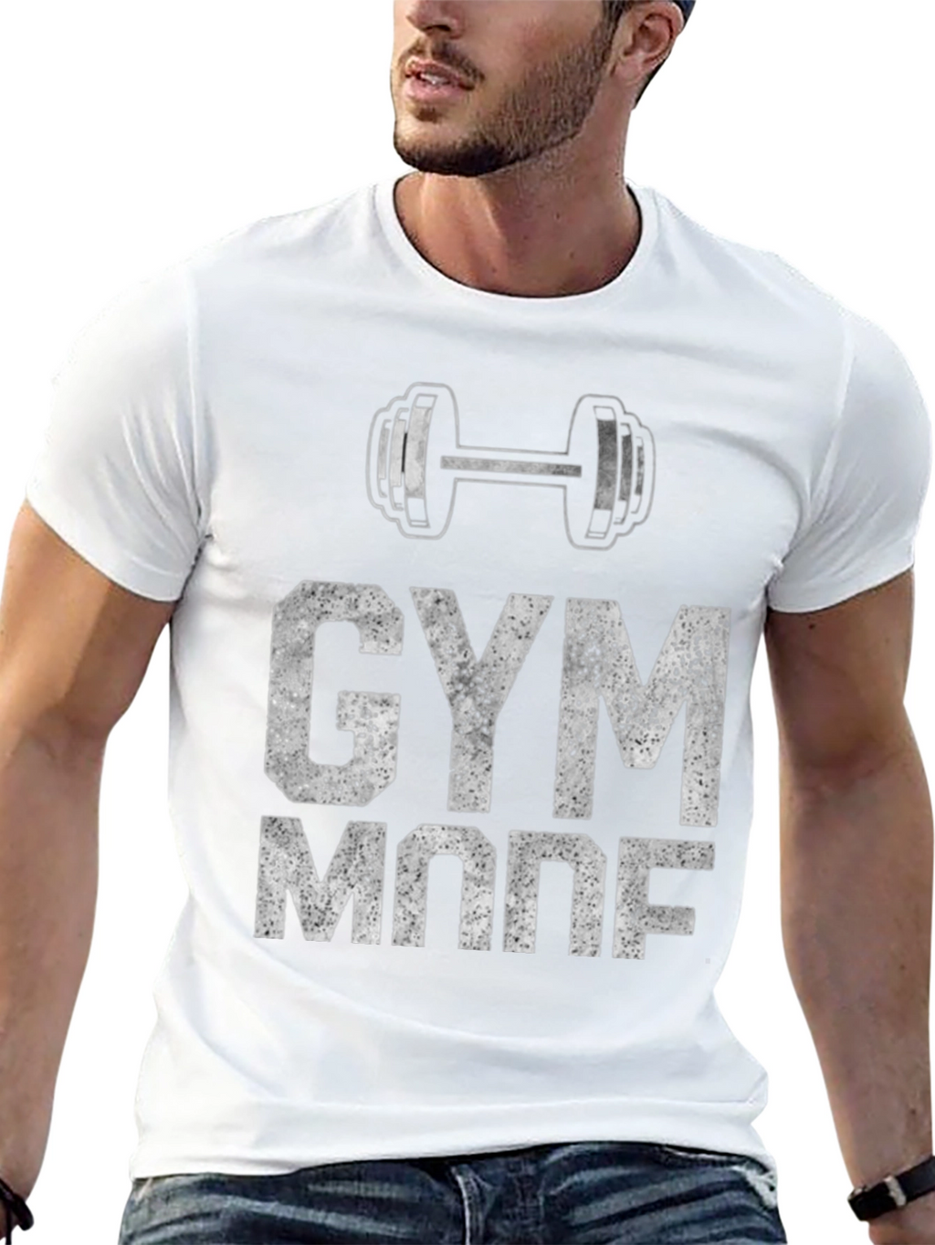 Gym Mode Graphic Tee - Black