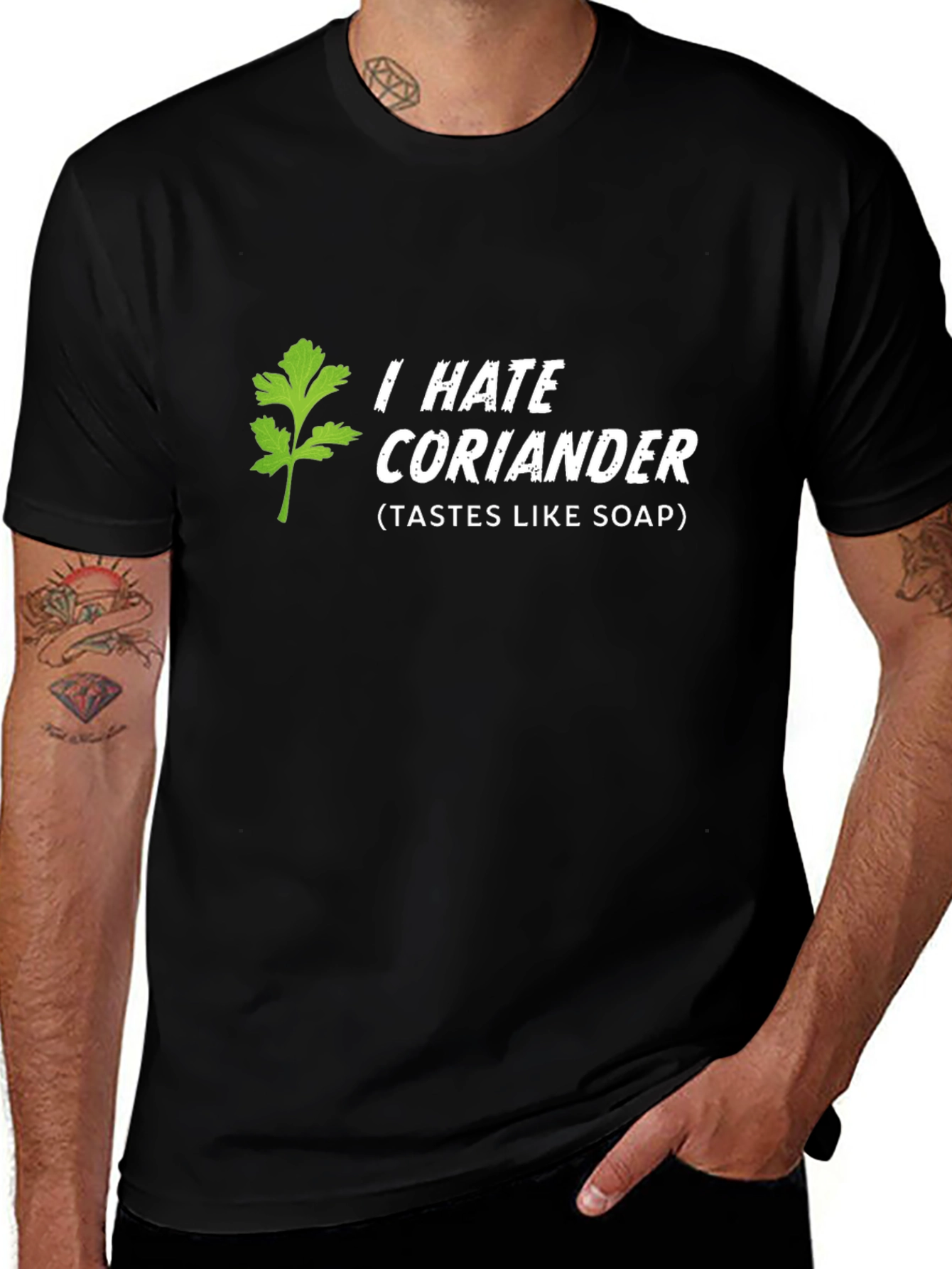 I Hate Coriander T-Shirt - Funny Foodie Gift