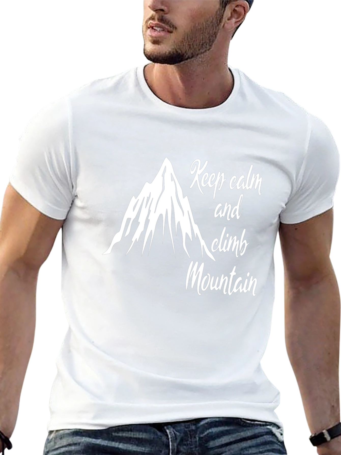Keep Calm and Climb Mountain Graphic T-Shirt