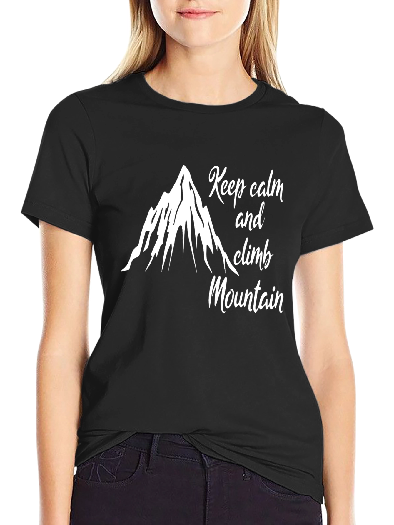 Keep Calm and Climb Mountain Graphic T-Shirt