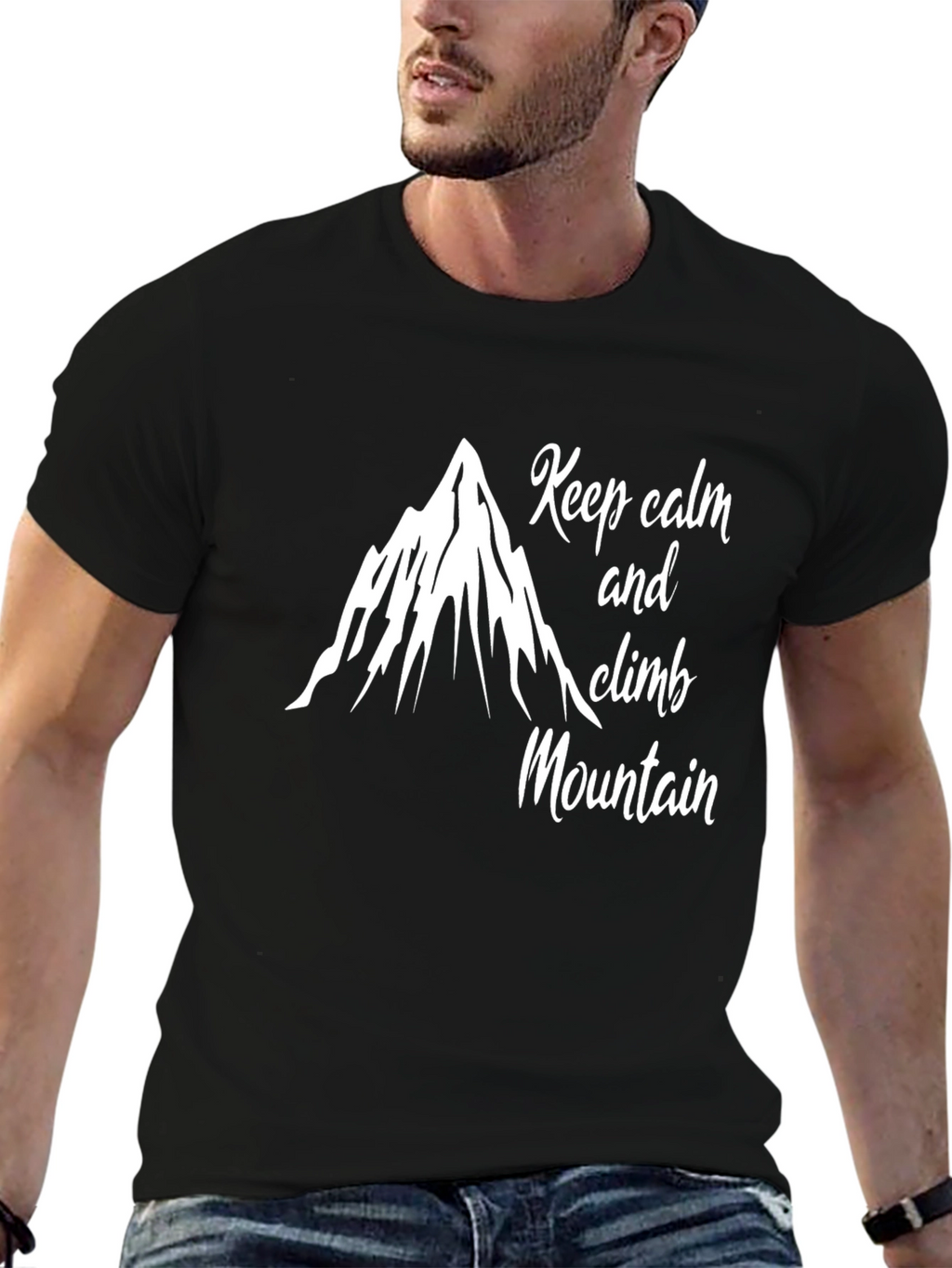 Keep Calm and Climb Mountain Graphic T-Shirt