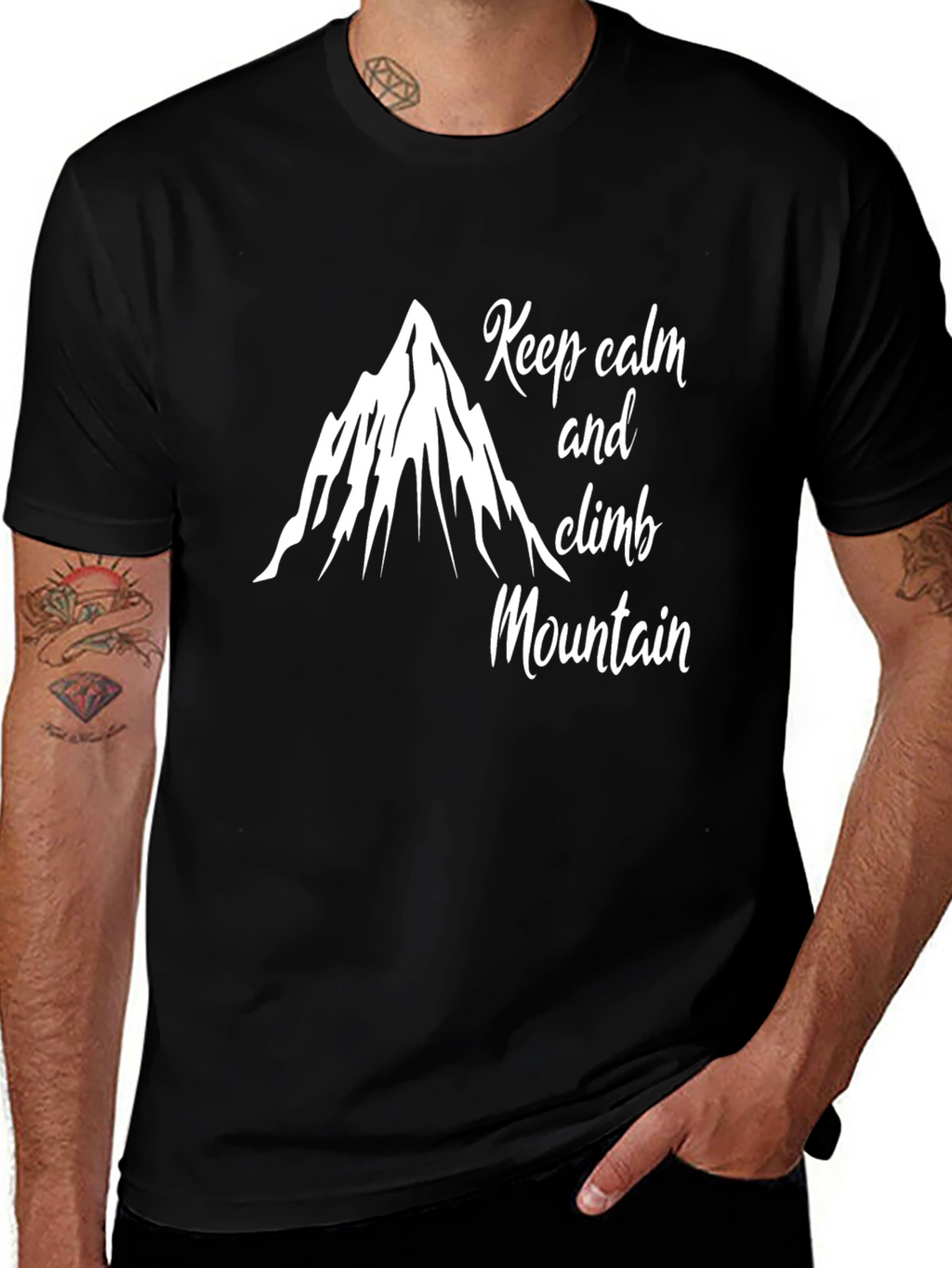 Keep Calm and Climb Mountain Graphic T-Shirt