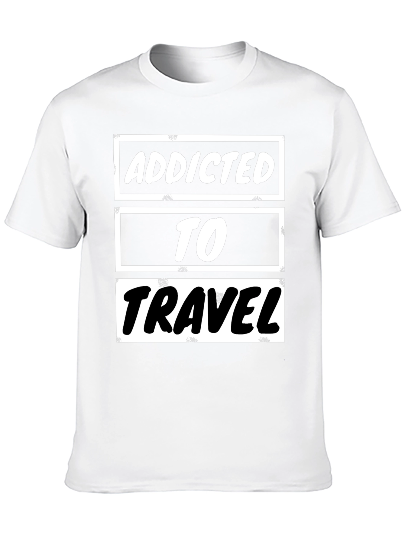 Addicted to Travel Graphic Tee - Black