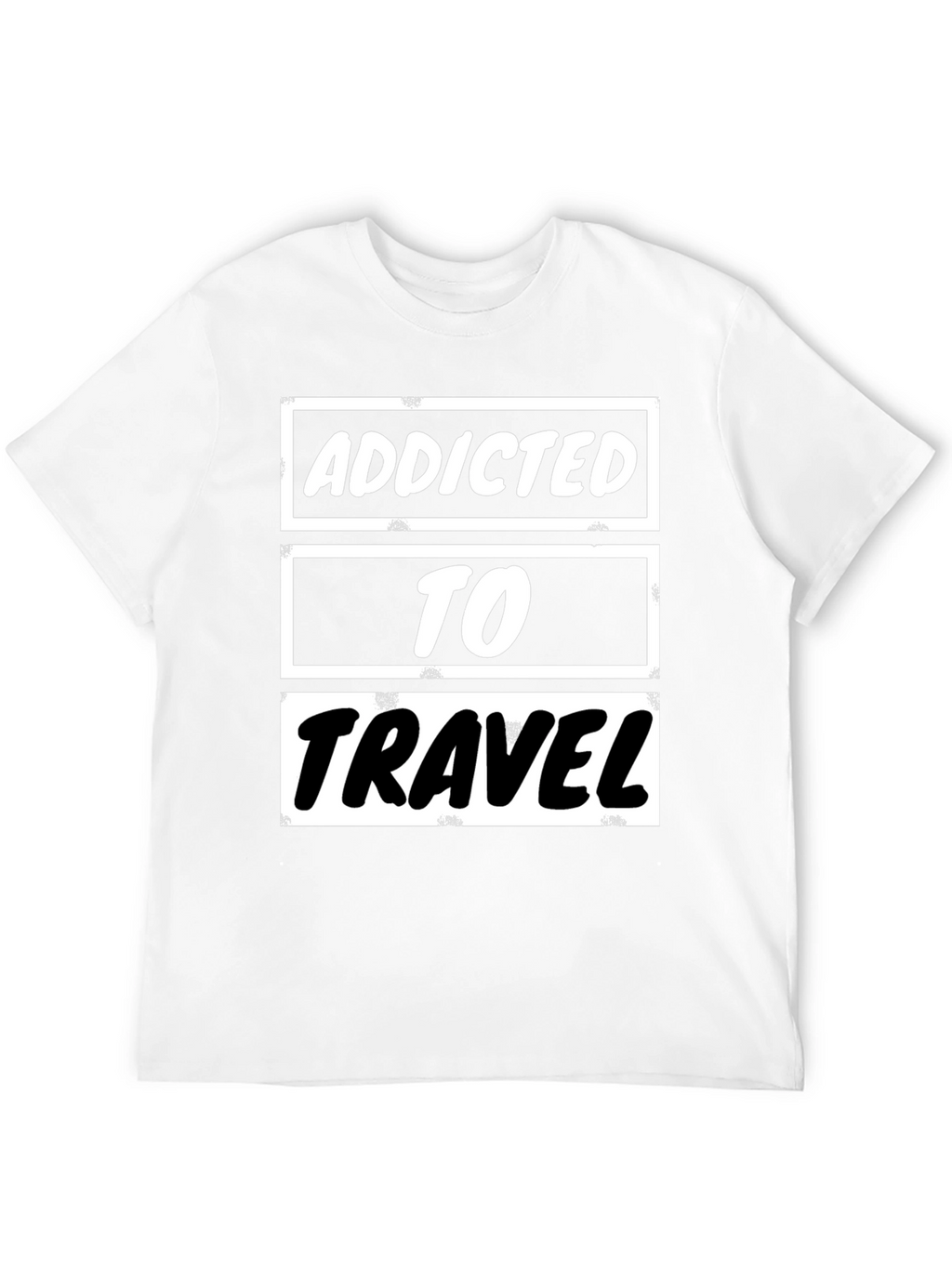 Addicted to Travel Graphic Tee - Black