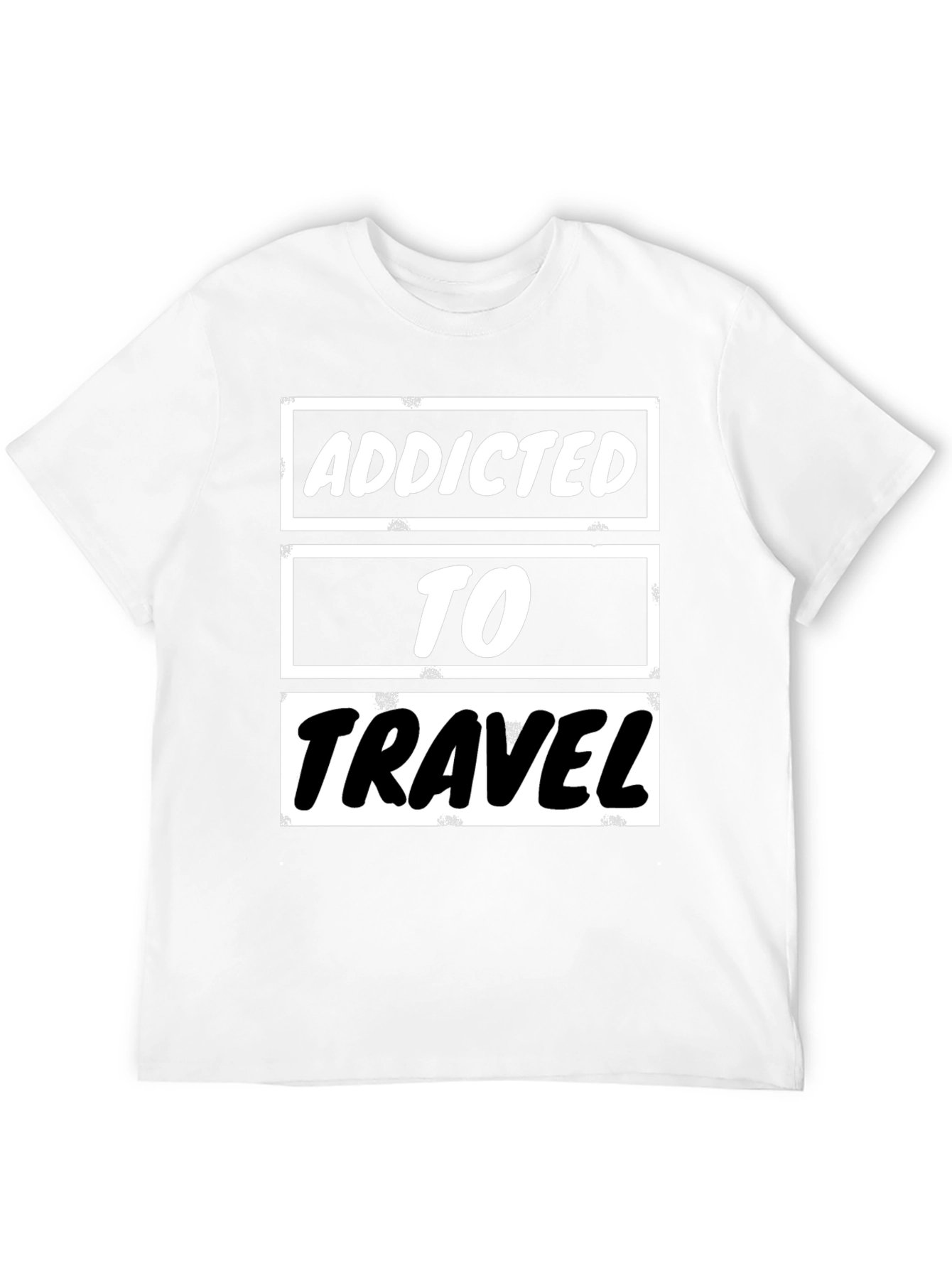 Addicted to Travel Graphic Tee - Black