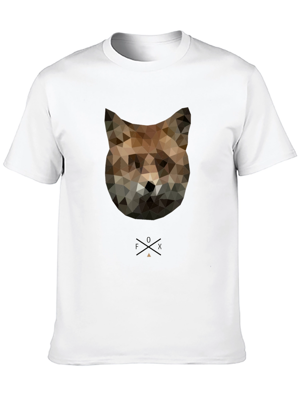 Geometric Fox Graphic Tee - Modern Style