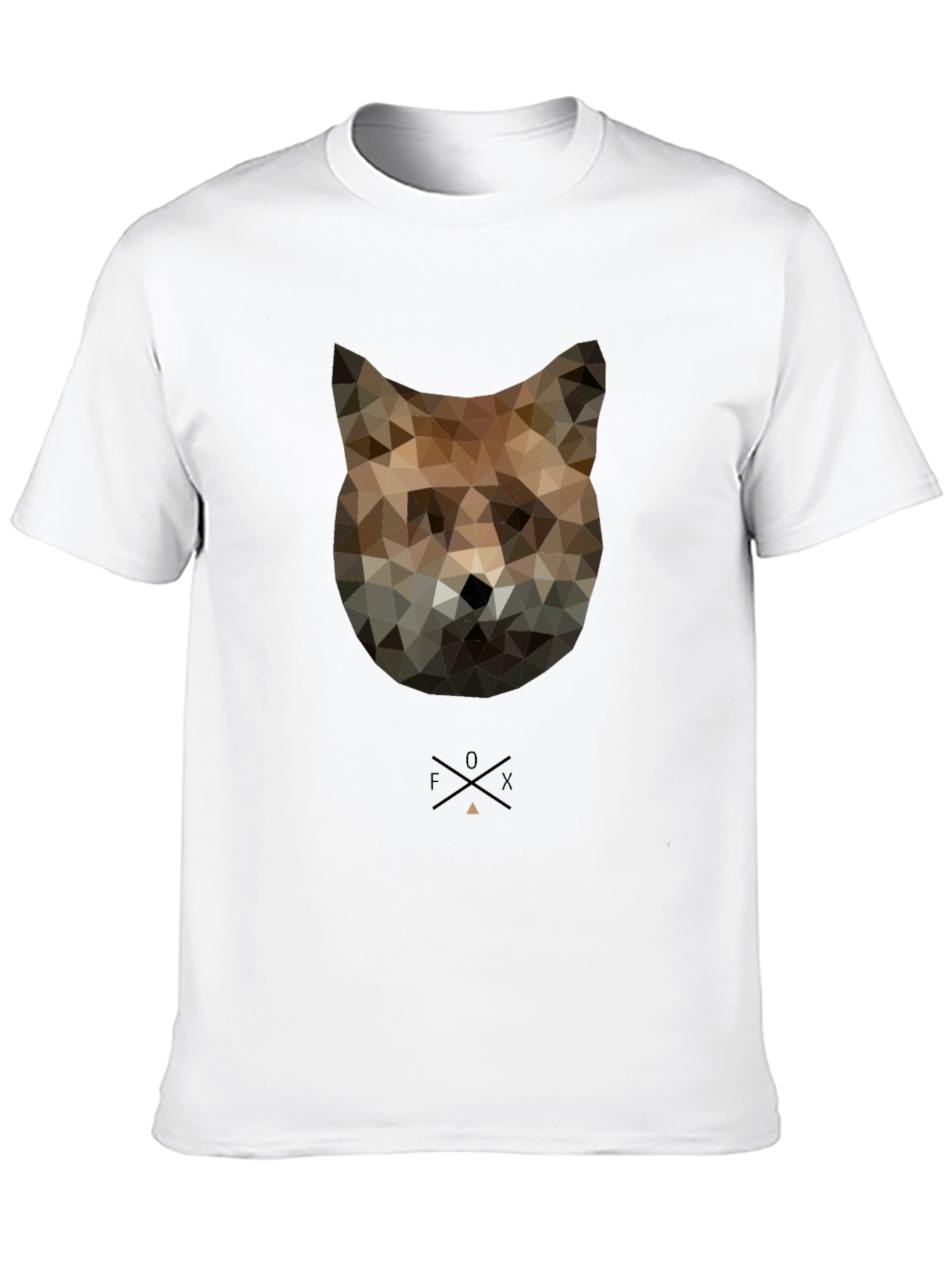 Geometric Fox Graphic Tee - Modern Style