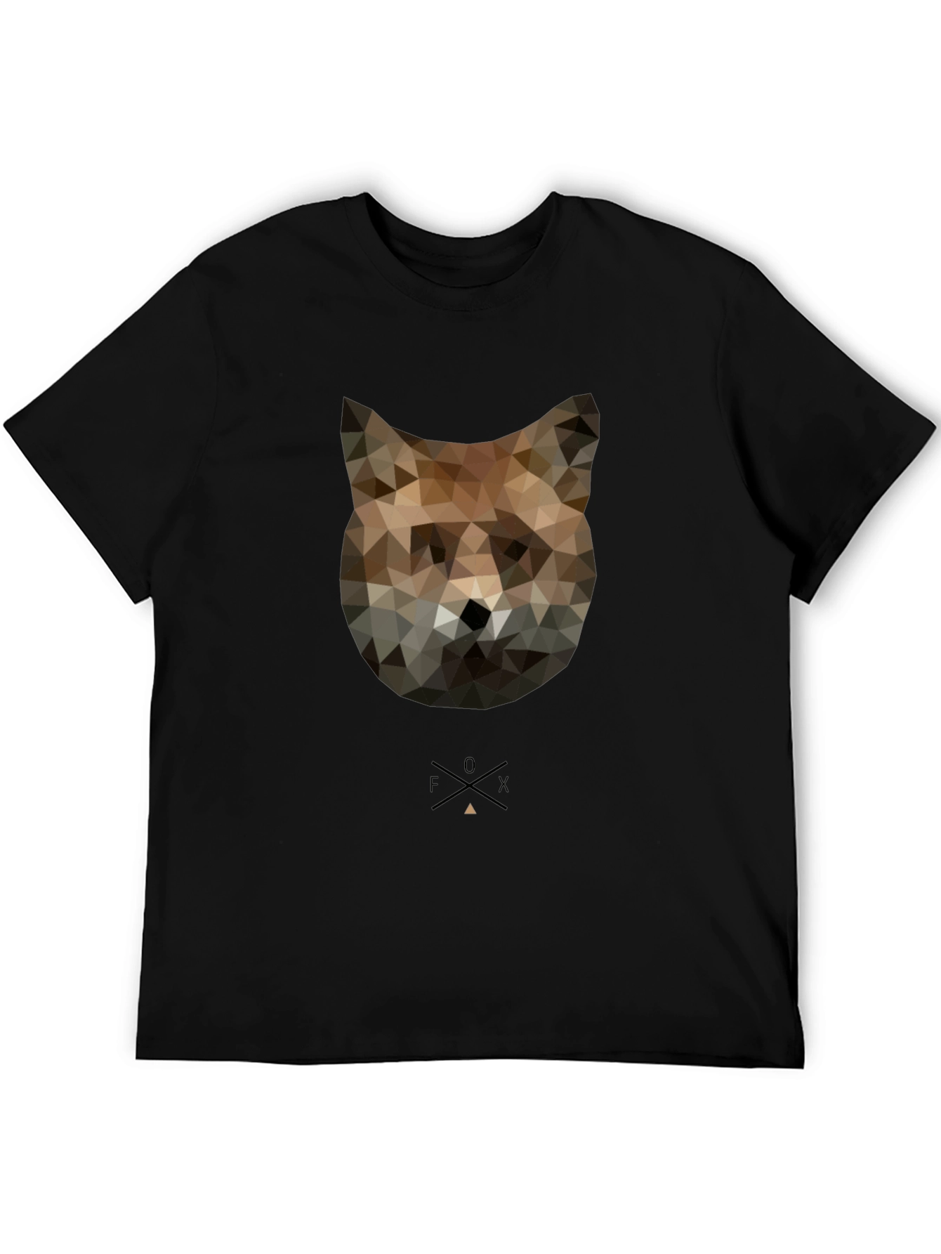 Geometric Fox Graphic Tee - Modern Style