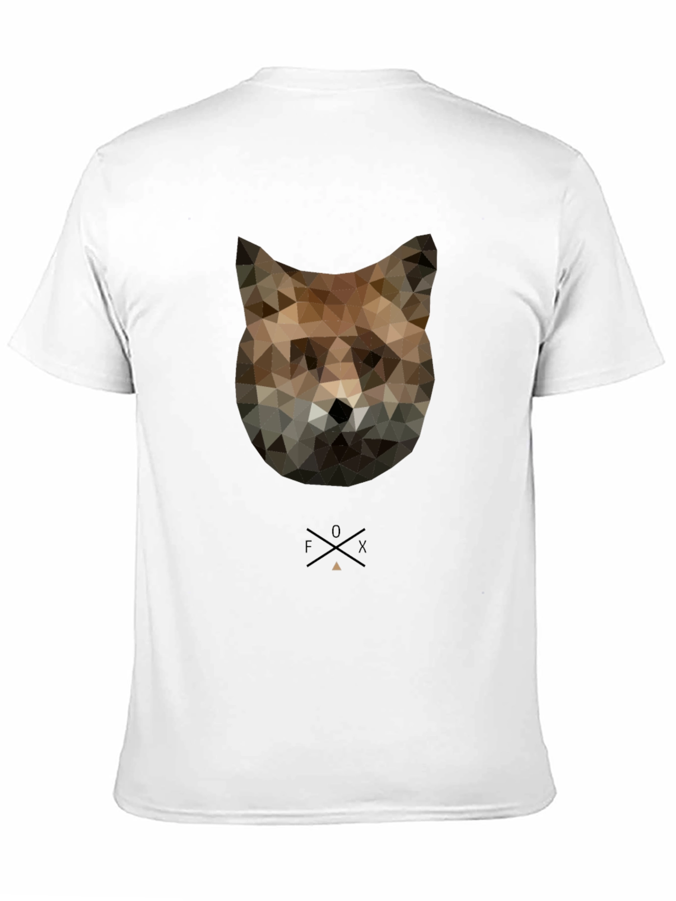 Geometric Fox Graphic Tee - Modern Style