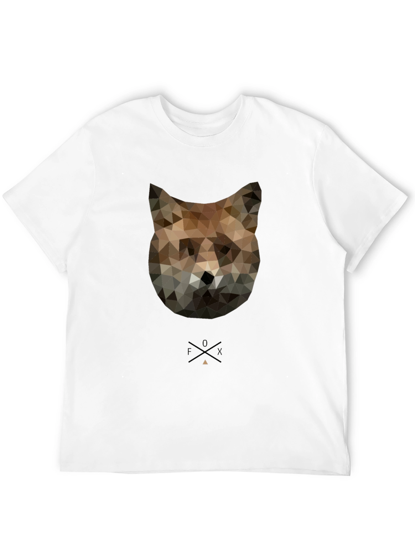 Geometric Fox Graphic Tee - Modern Style