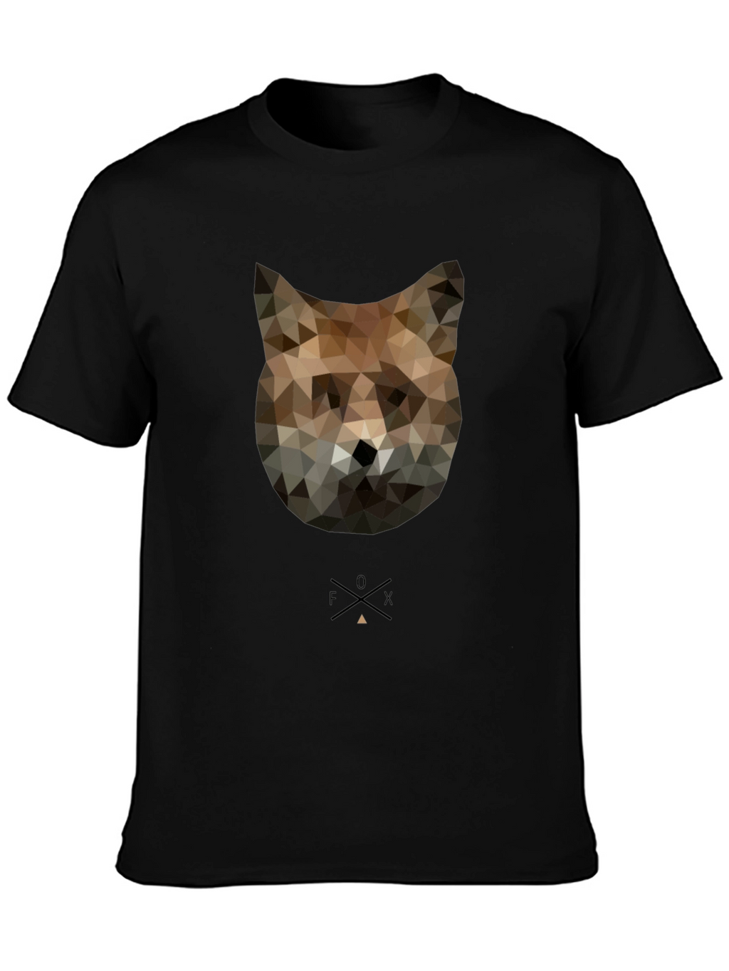 Geometric Fox Graphic Tee - Modern Style