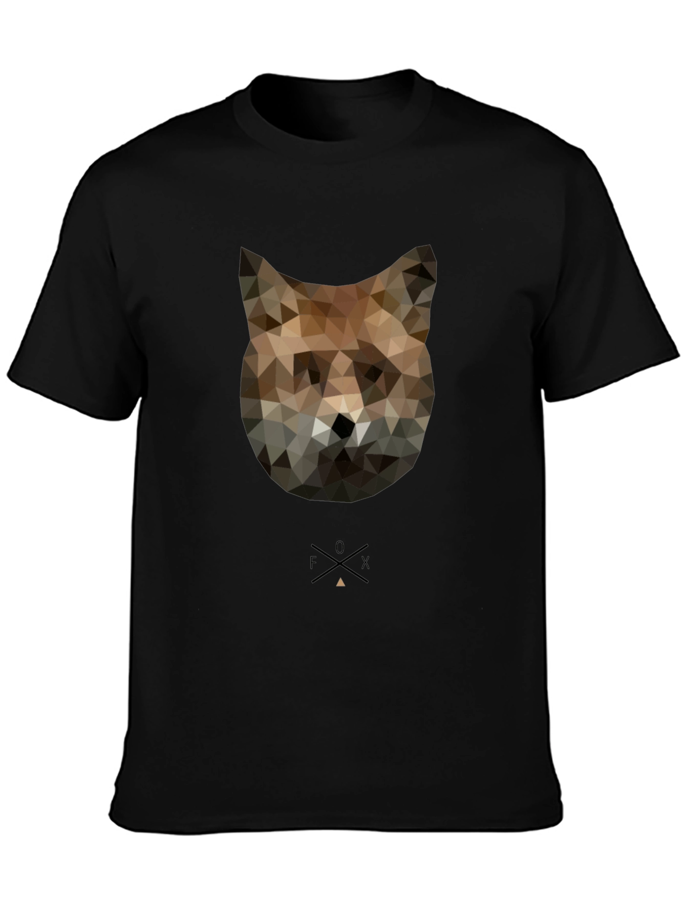 Geometric Fox Graphic Tee - Modern Style