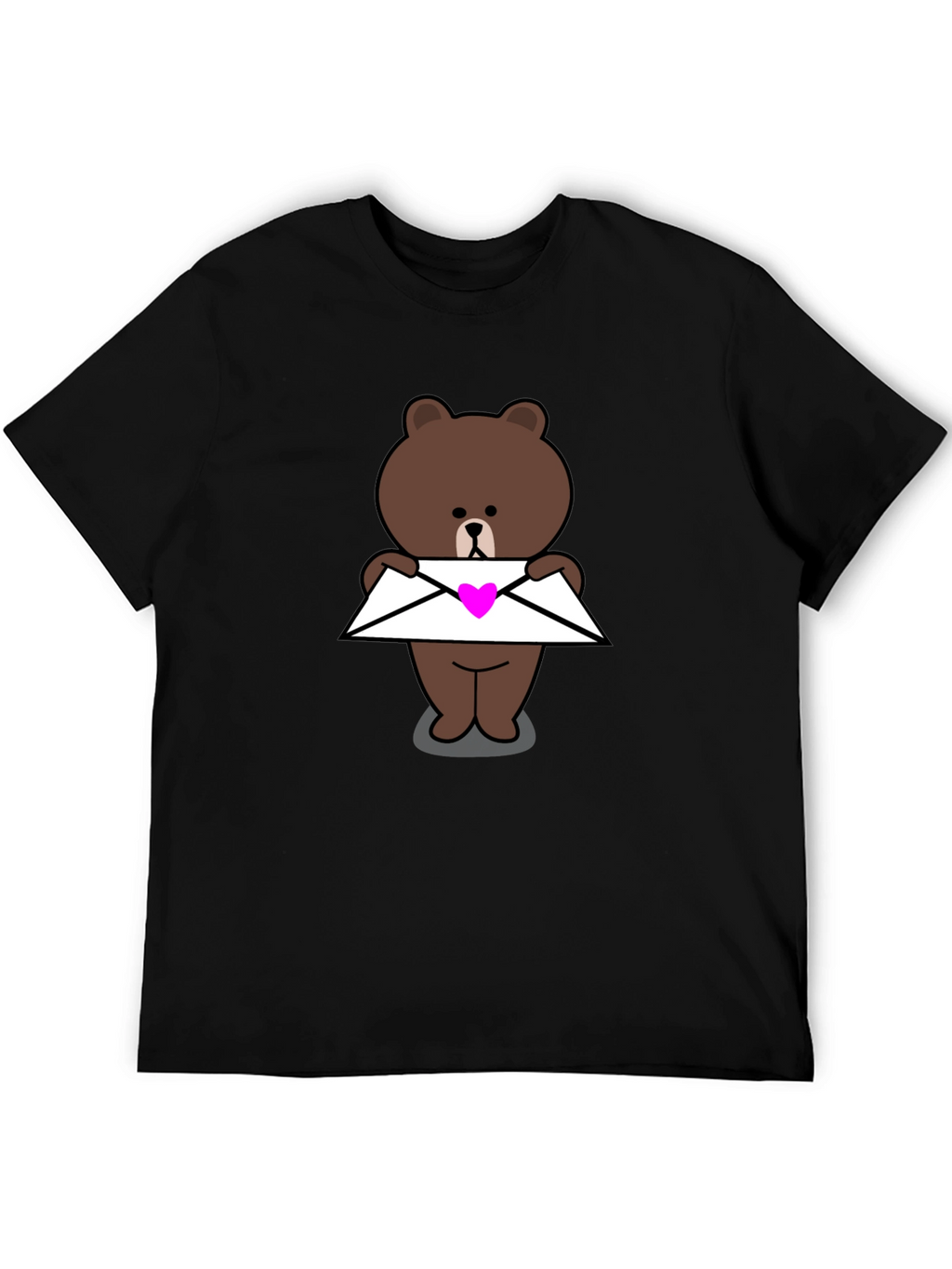 Cute Bear with Heart Envelope T-Shirt