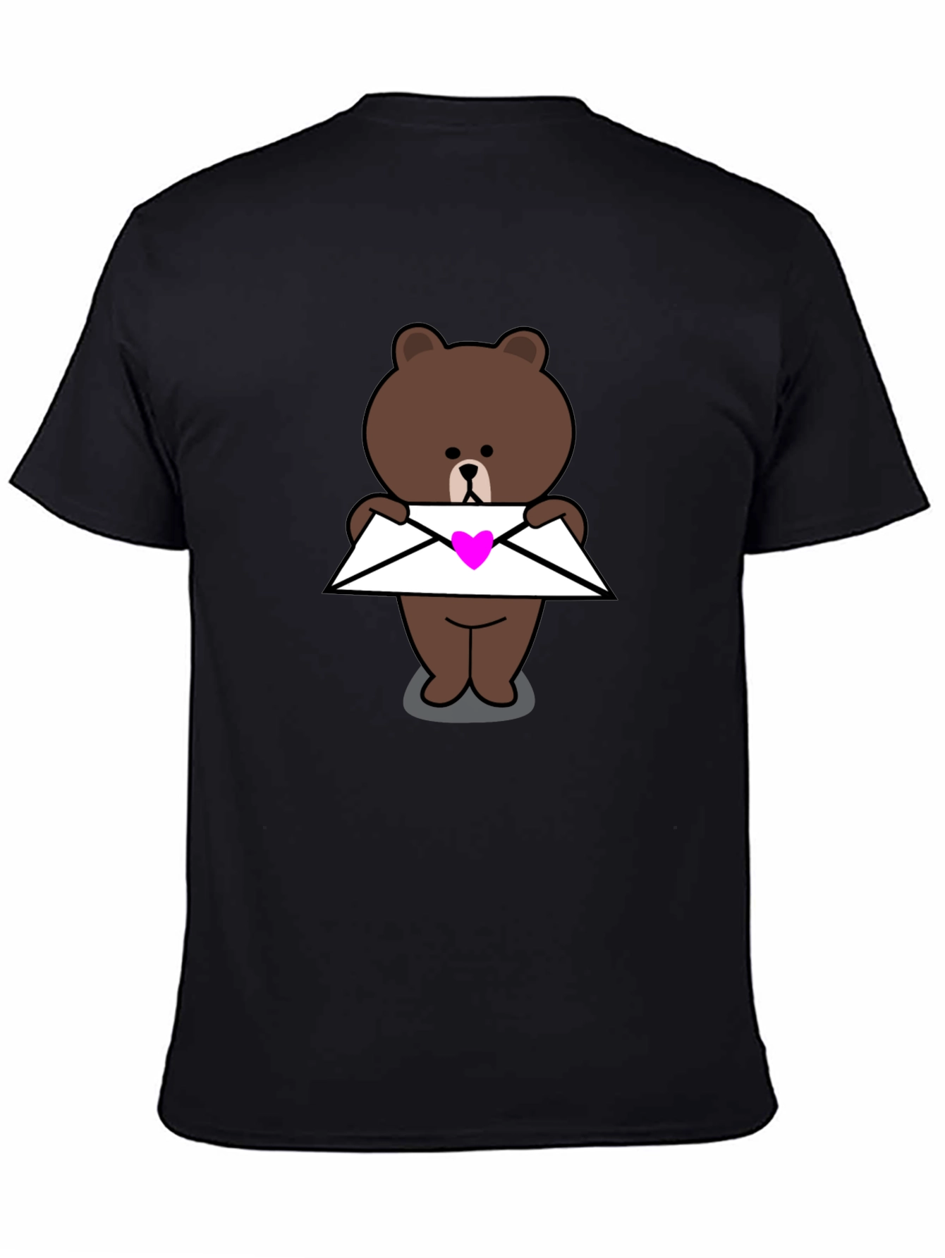 Cute Bear with Heart Envelope T-Shirt
