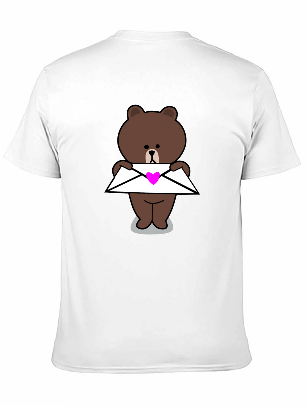 Cute Bear with Heart Envelope T-Shirt
